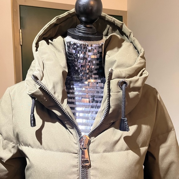 DKNY puffer parka olive army green S - Picture 10 of 14